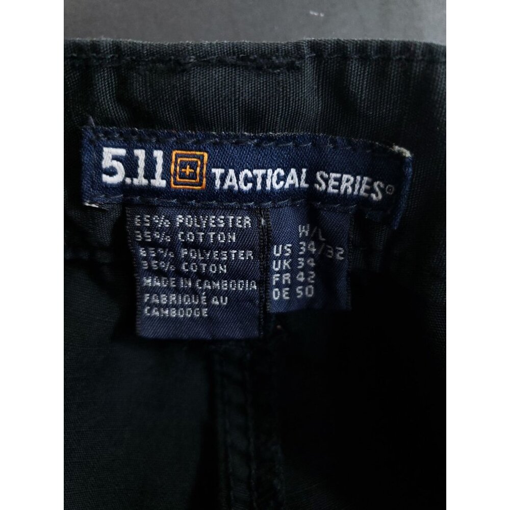 5.11 Tactical Utility Pants Mens 34x32 Black Ripstop - Picture 8 of 10